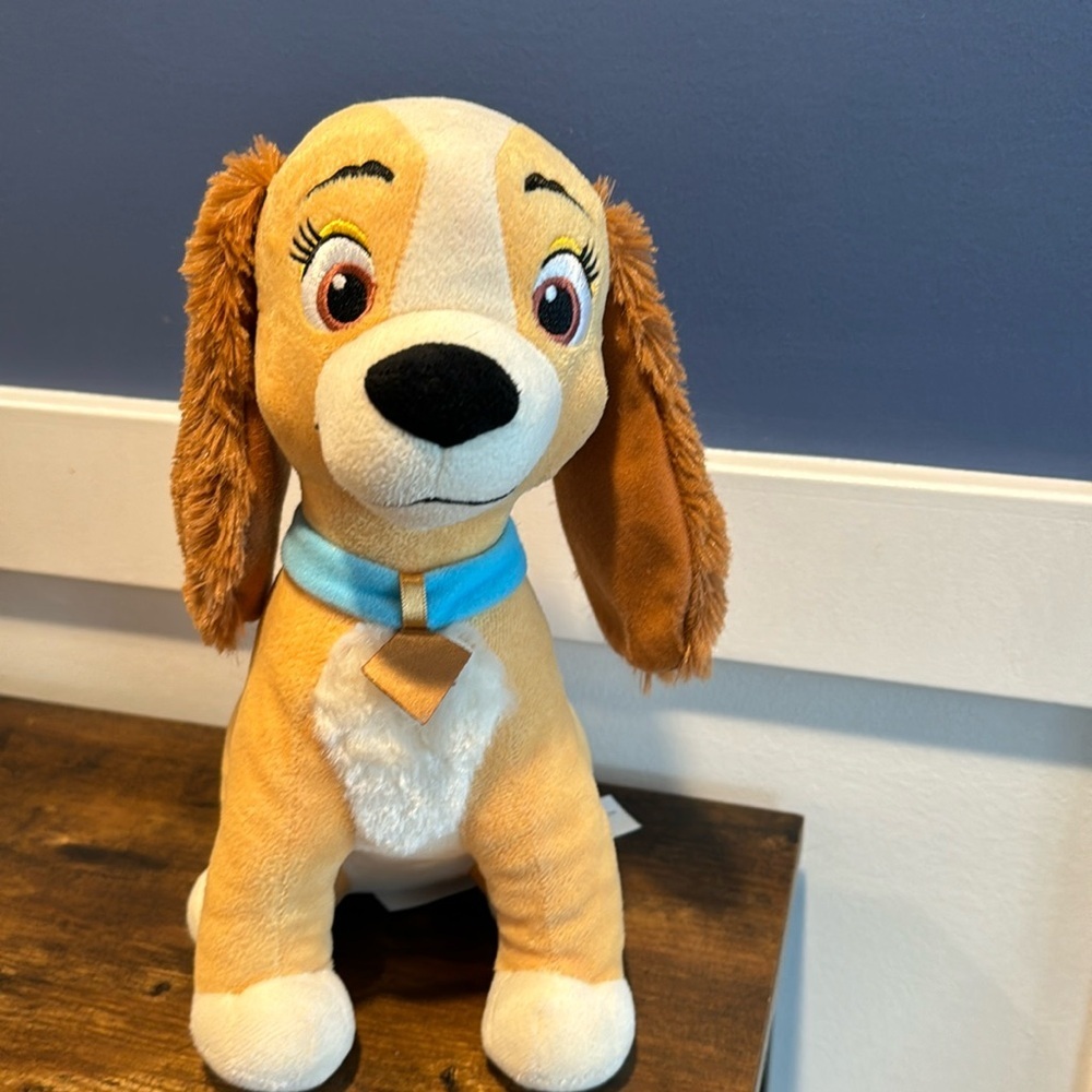 DISNEY lady & the tramp plush dog adorable soft